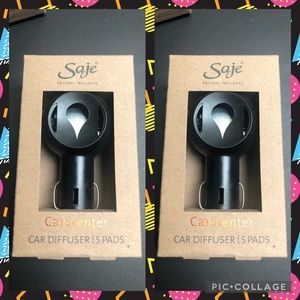2 x SAJE CAR DIFFUSER W/ 5 PADS